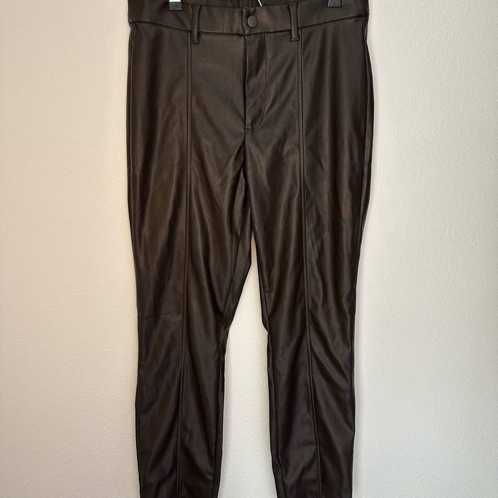 NWT Gap Brown Faux Leather Pants